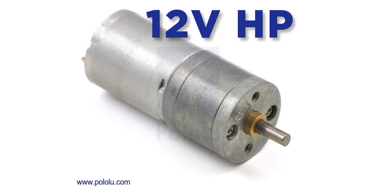 Pololu - 12V High-Power (HP) 25D mm Gearmotors