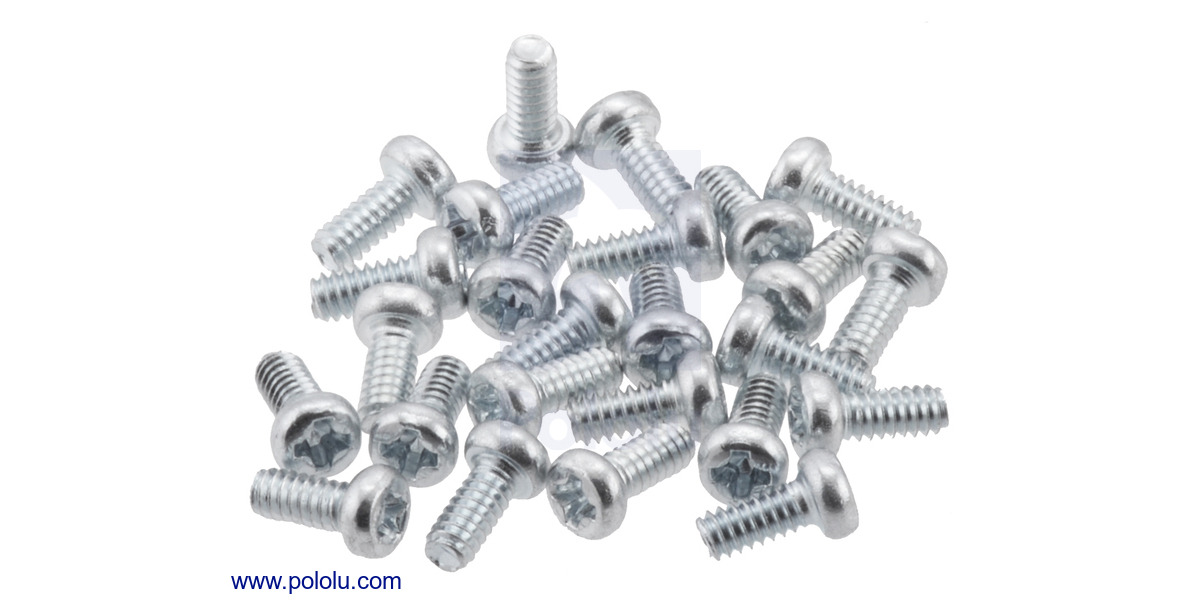 Pololu - Machine Screw: #4-40, 3/8″ Length, Phillips (25-pack)