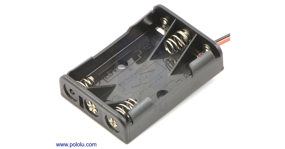 Pololu - 3-AAA Battery Holder