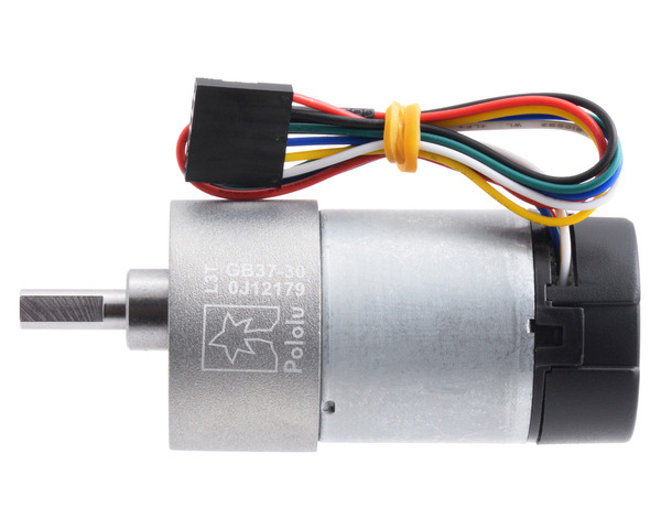 Pololu - 30:1 Metal Gearmotor 37Dx68L mm 12V with 64 CPR Encoder ...