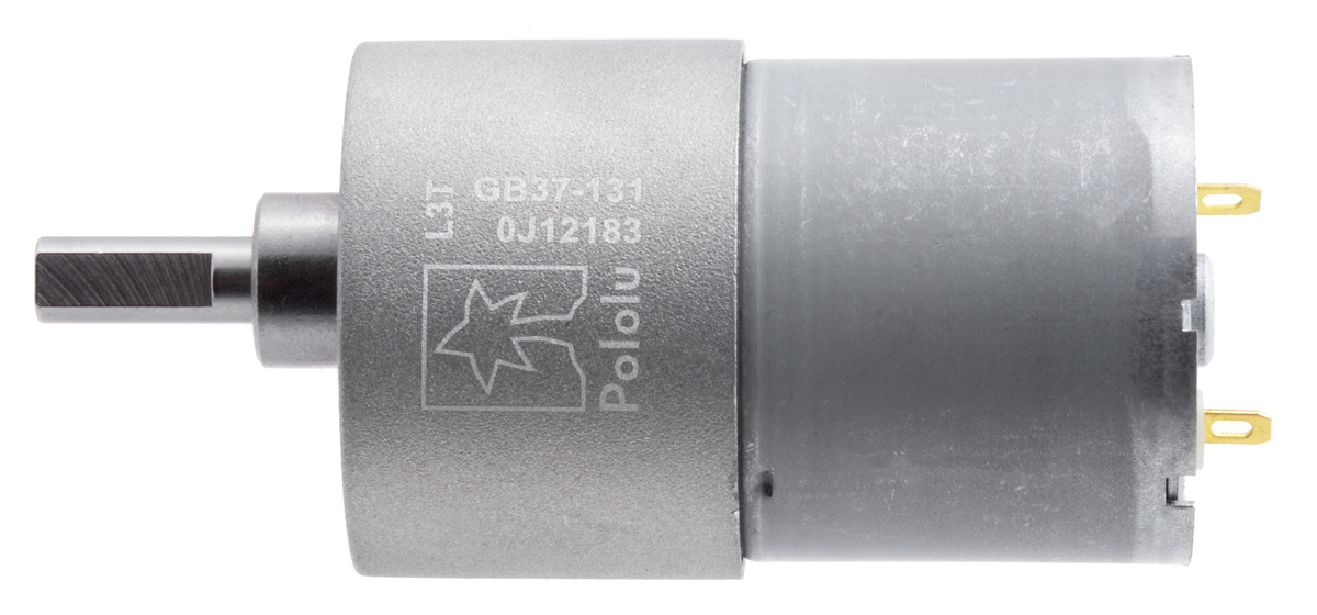 131:1 Metal Gearmotor 37Dx57L mm 12V (Helical Pinion)