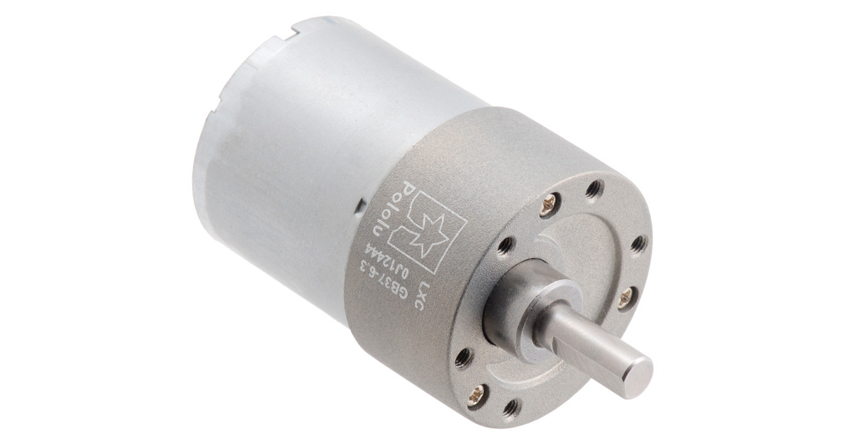 Pololu - 6.3:1 Metal Gearmotor 37Dx50L mm 12V (Helical Pinion)