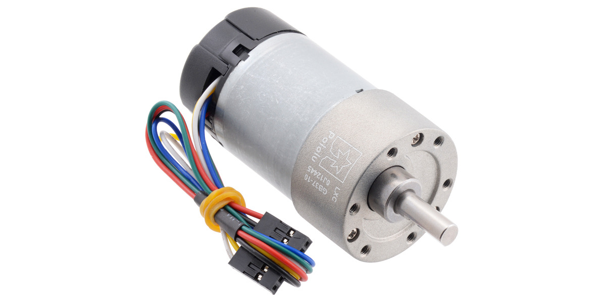 Motor 12V 50:1 - 6mm D shaft - 37D - metal gearbox - 64 CPR encoder