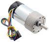 10:1 Metal Gearmotor 37Dx65L mm 24V with 64 CPR Encoder (Helical Pinion)