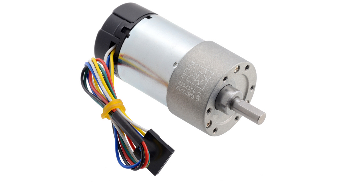 Pololu - 19:1 Metal Gearmotor 37Dx68L mm 24V with 64 CPR