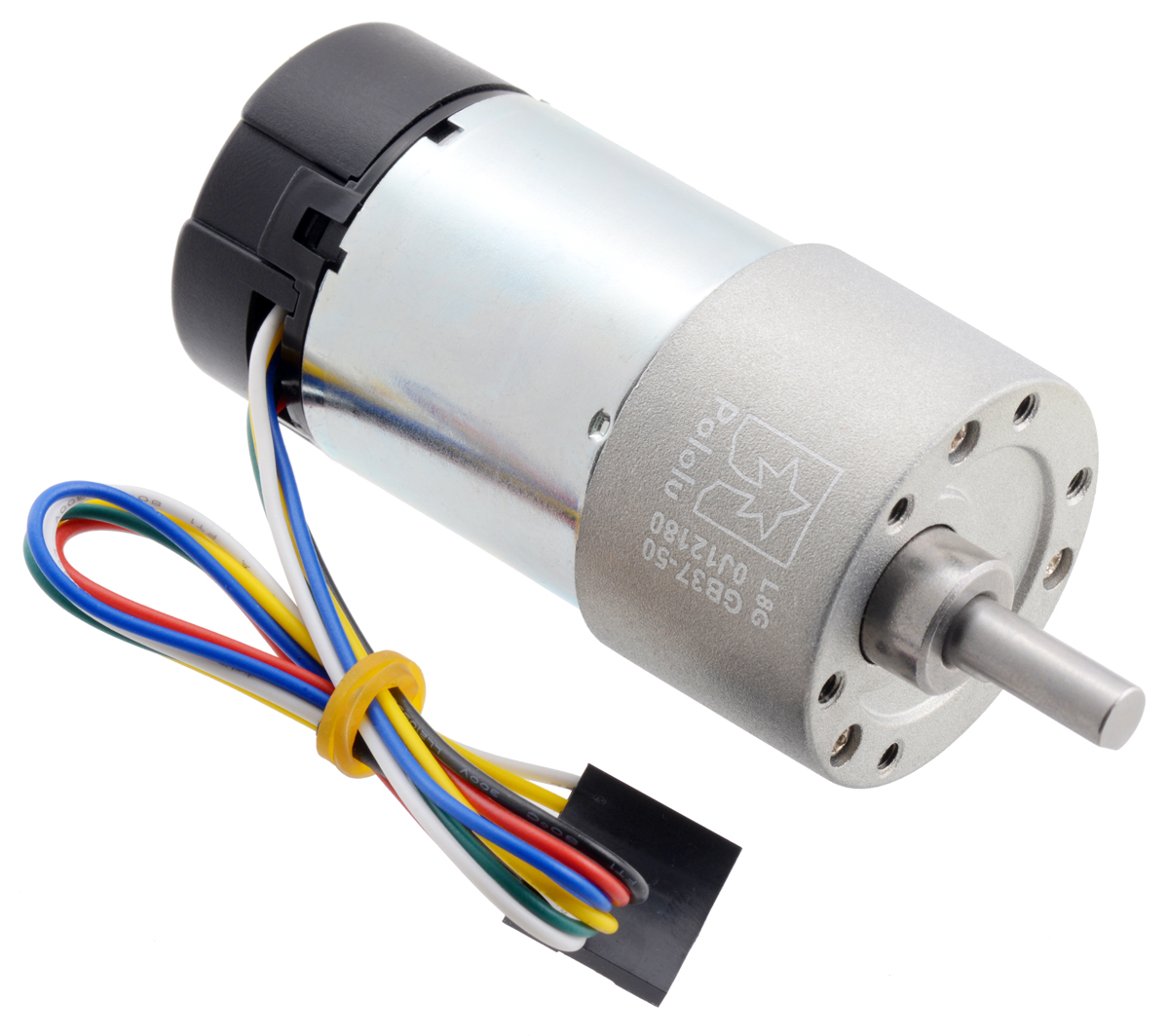 Pololu - 24V Motor with 64 CPR Encoder for 37D mm Metal Gearmotors (No  Gearbox, Helical Pinion)