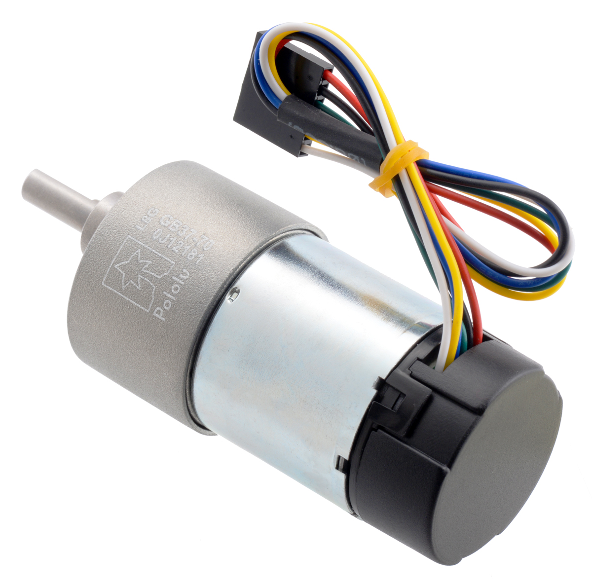 Pololu - 70:1 Metal Gearmotor 37Dx70L mm 24V with 64 CPR Encoder (Helical  Pinion)
