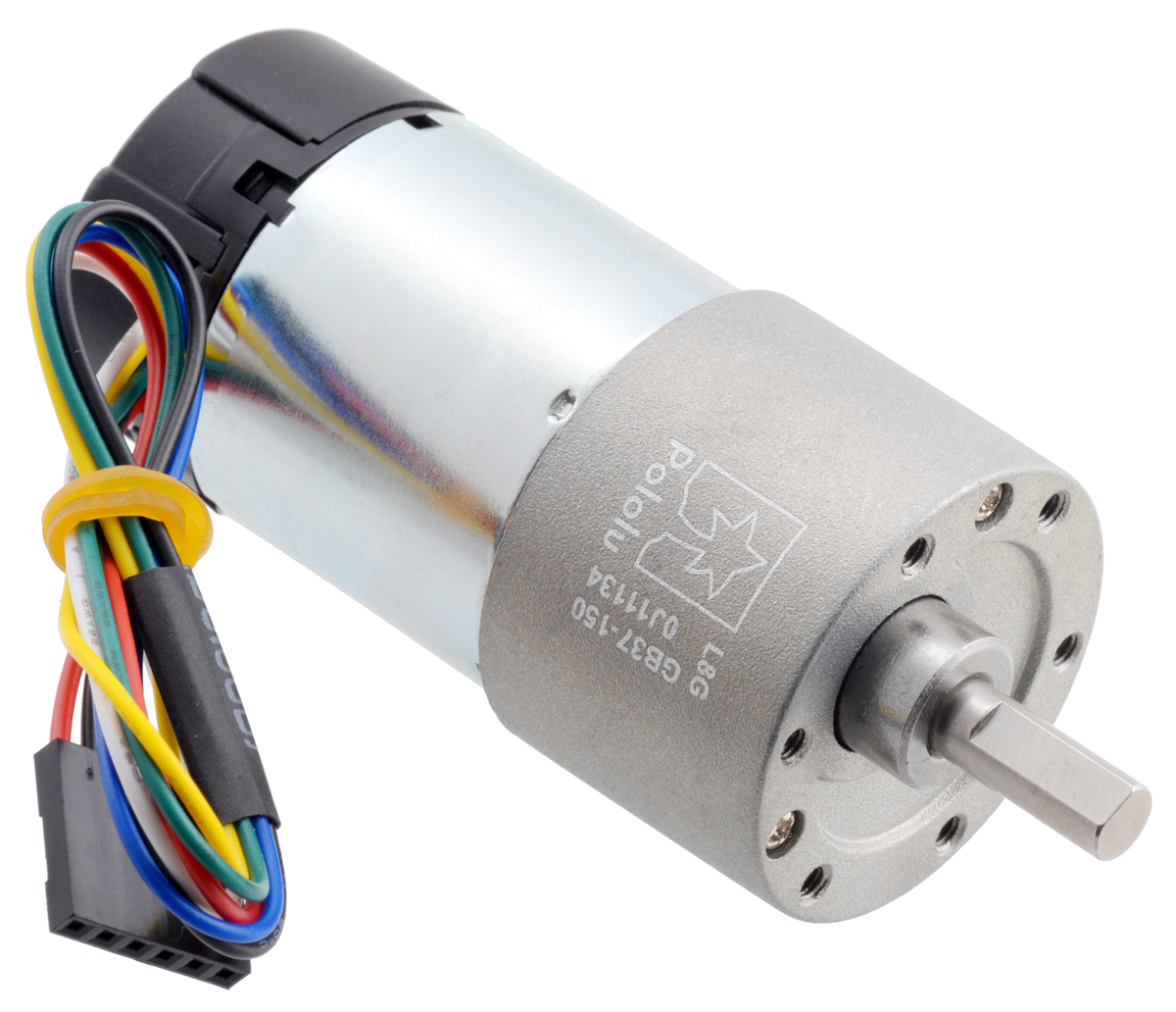 Pololu - 150:1 Metal Gearmotor 37Dx73L mm 12V with 64 CPR Encoder (Helical  Pinion)