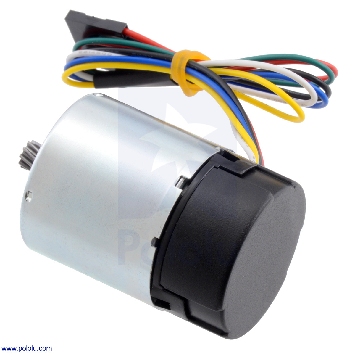 Pololu - 24V Motor with 64 CPR Encoder for 37D mm Metal Gearmotors (No  Gearbox, Helical Pinion)