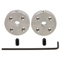 Pololu Universal Aluminum Mounting Hub for 4mm Shaft, #4-40 Holes (2-Pack)