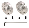 Pololu Universal Aluminum Mounting Hub for 6mm Shaft, #4-40 Holes (2-Pack)
