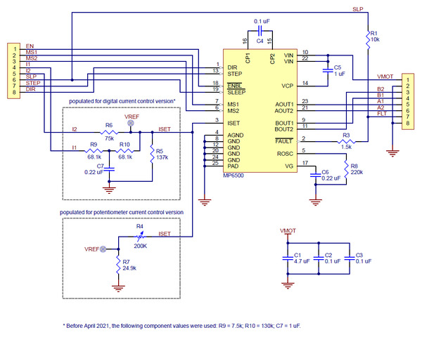 MP6500 Stepper Motor Driver Carrier, Potentiometer Current Control ...