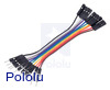 Ribbon Cable Premium Jumper Wires 10-Color M-F 3" (7.5 cm)