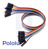 Ribbon Cable Premium Jumper Wires 10-Color M-F 12" (30 cm)