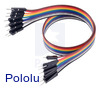 Ribbon Cable Premium Jumper Wires 10-Color M-M 12" (30 cm)