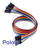 Ribbon Cable Premium Jumper Wires 10-Color M-M 24" (60 cm)