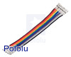 Ribbon Cable with Pre-Crimped Terminals 10-Color F-F 3" (7.5 cm)