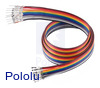 Ribbon Cable with Pre-Crimped Terminals 10-Color M-F 24" (60 cm)