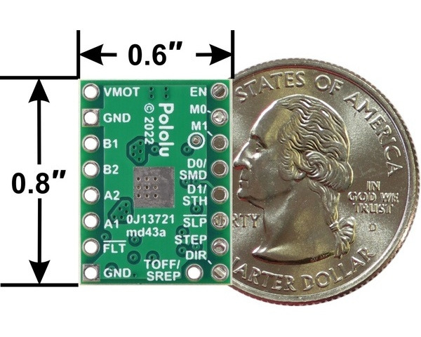 Pololu - DRV8434A Stepper Motor Driver Carrier (Header Pins Soldered)