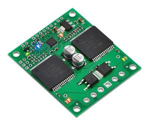 Pololu qik 2s12v10 dual serial motor controller.