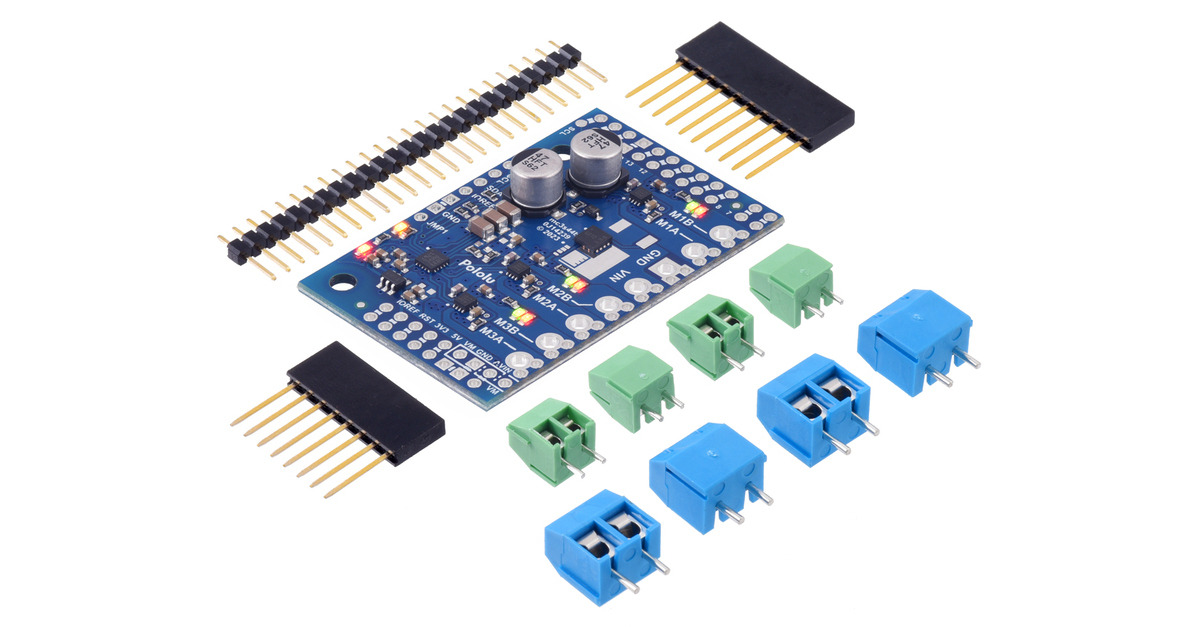 Pololu - Motoron M3S550 Triple Motor Controller Shield Kit for Arduino