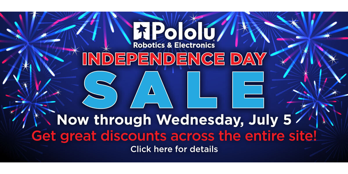 Pololu Independence Day Sale Going On Now pololu-independence-day-sale-going-on-now