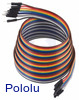 Ribbon Cable Premium Jumper Wires 10-Color M-F 60" (150 cm)