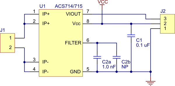 ACS714 5A Range Current Sensor Carrier Module Board 5V Systems For Arduino