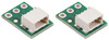 Breakout for JST SH-Style Connector, 3-Pin Male Side-Entry (2-Pack)