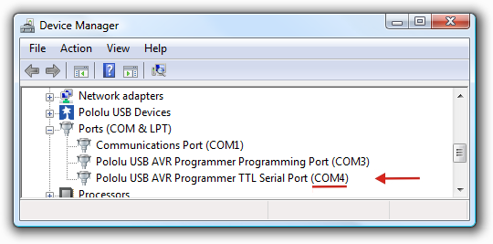 Tilføj til Eftermæle prosa Pololu - 6. Communicating via the USB-to-TTL-Serial Adapter