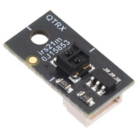 QTRX-MD-01A-S Reflectance Sensor: 1-Channel, 8mm Wide, Analog Output, Low Current, Side-Entry Connector