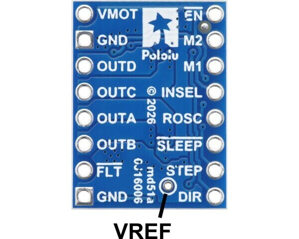 Pololu - MP6603 Stepper Motor Driver Carrier (Soldered Header Pins)
