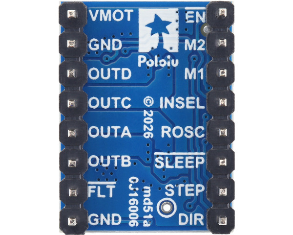 Pololu - MP6603 Stepper Motor Driver Carrier (Soldered Header Pins)