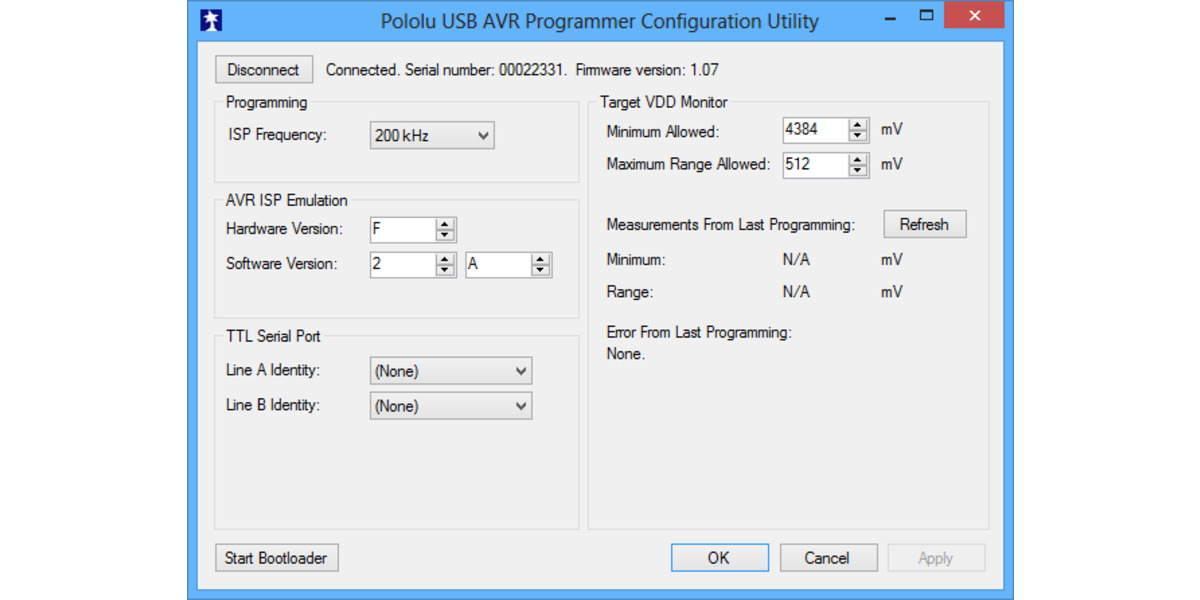 Pololu Usb Avr Programmer Configuration Utility For Windows 9386