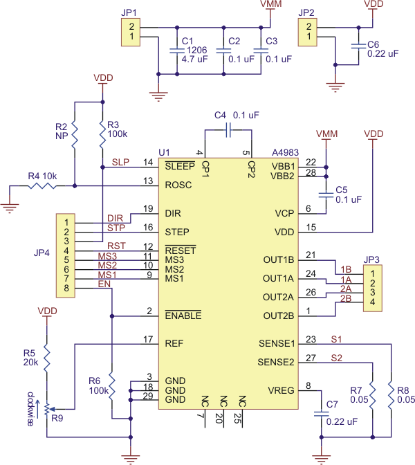 Pololu - A4983 Stepper Motor Driver Carrier