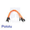 Premium Jumper Wire 10-Pack M-F 6" Orange