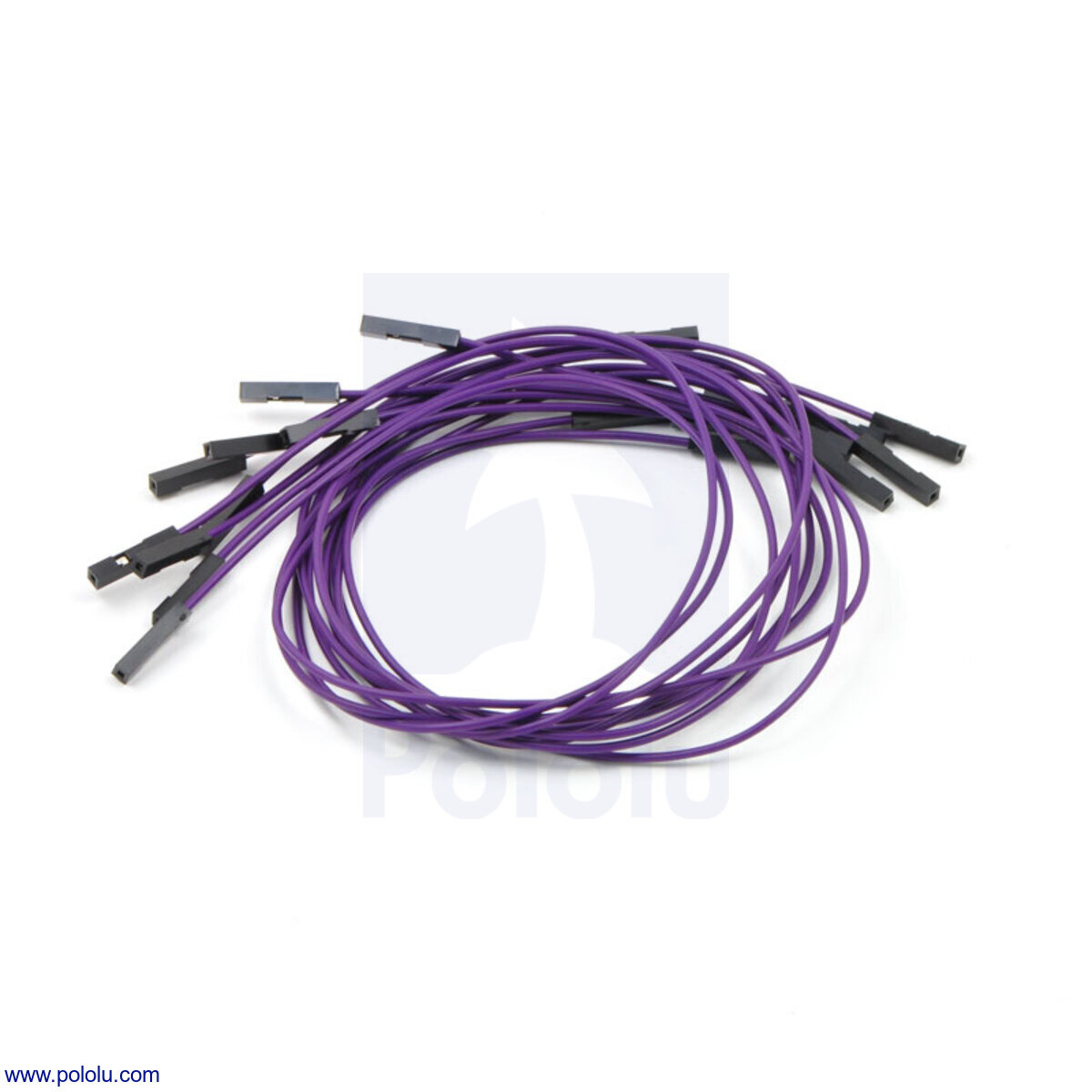 Pololu - Premium Jumper Wire 10-Pack F-F 12 Purple