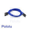 Premium Jumper Wire 10-Pack M-F 12" Blue