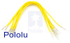 Wires with Pre-Crimped Terminals 10-Pack M-F 6" Yellow
