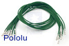 Wires with Pre-Crimped Terminals 10-Pack F-F 12" Green