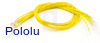 Wires with Pre-Crimped Terminals 10-Pack M-M 12" Yellow