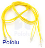 Wires with Pre-Crimped Terminals 5-Pack F-F 24" Yellow