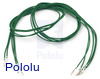 Wires with Pre-Crimped Terminals 5-Pack F-F 24" Green