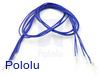 Wires with Pre-Crimped Terminals 5-Pack M-F 24" Blue