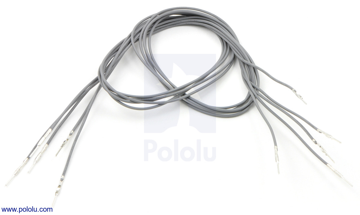 Pololu - Ribbon Cable with Pre-Crimped Terminals 10-Color M-F 24 (60 cm)