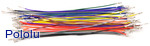 Wires with Pre-Crimped Terminals 50-Piece 10-Color Assortment F-F 6"