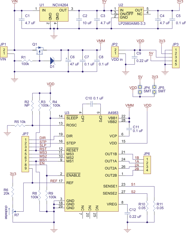 Pololu - A4983 Stepper Motor Driver Carrier with Voltage ... elevator schematic diagram 