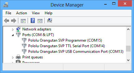 Pololu - Using the USB Communication Port