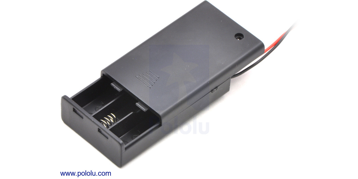 AAA x 2 Enclosed Battery Holder Box with Switch
