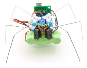 The assembled hexapod, front view.
